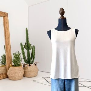 Banana Republic Sleeveless Crossover Back Knit Top